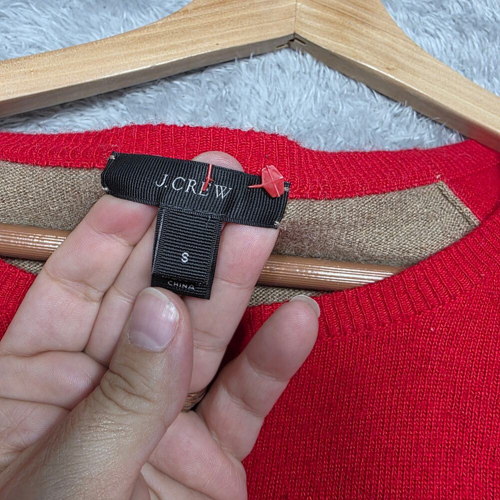 J. Crew Colorblock Wool Blend Button Side Sweater… - image 3